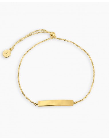 Bespoke Plate Adjustable Bracelet (gold) Comment ça marche