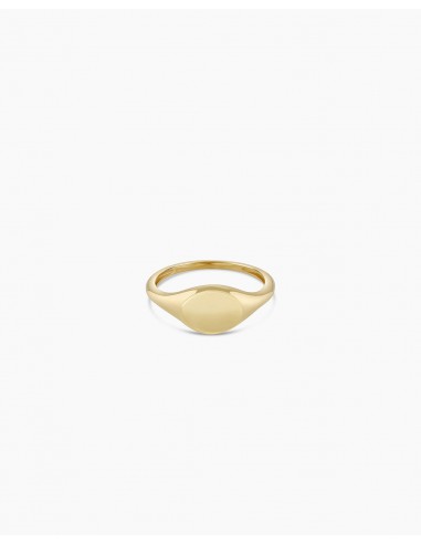 14k Gold Bespoke Signet Ring Véritable concentré