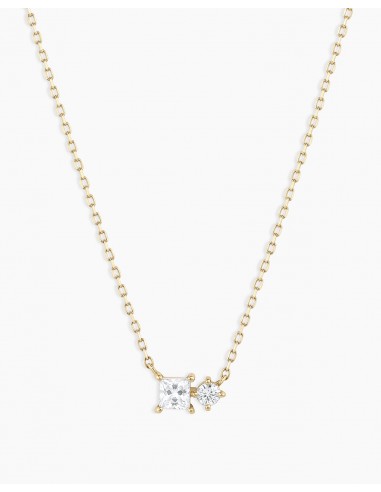 Diamond and White Sapphire Necklace destockage