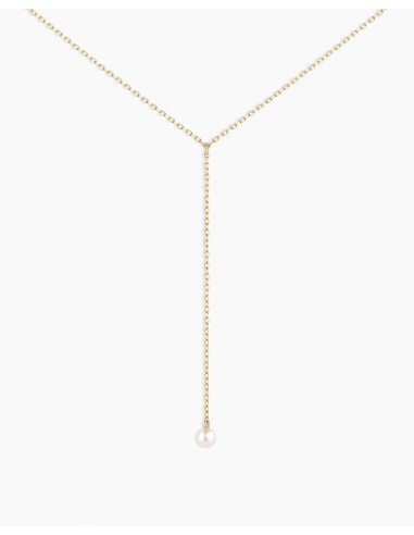 Pearl Lariat Necklace en linge