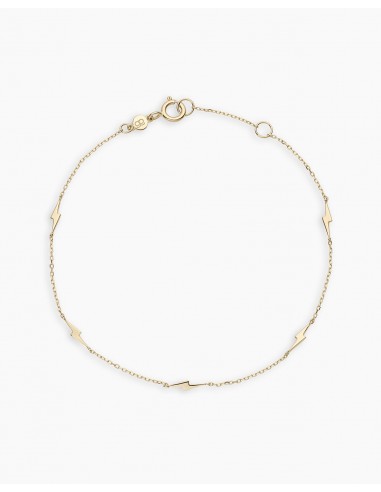 14k Gold Bolt Bracelet Dans la société mordern