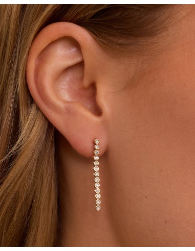 Lab Grown Diamond Classic Tennis Drop Earrings Livraison rapide