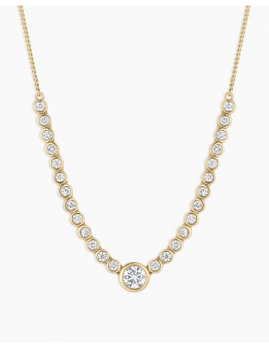 Lab Grown Diamond Circle Row Necklace Faites des économies