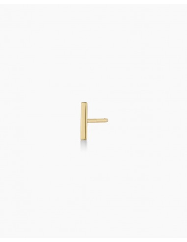 14k Gold Rose Bar Single Stud le des métaux précieux