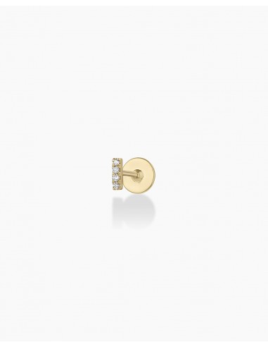 Diamond Pavé Bar Flat Back Single Stud En savoir plus