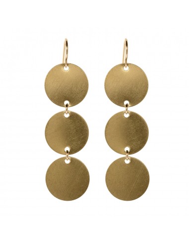 Mel Golden Disc Dangle Earring de votre