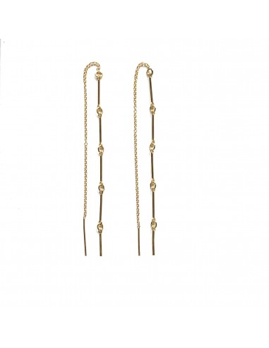 Golden Bar Threader Earring Amélioration de cerveau avec