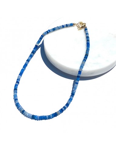 Denim Blue Aventurine Gemstone Necklace Paris Déstockage Promo