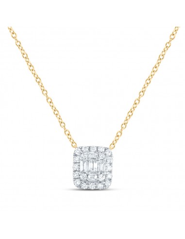 Square Diamond Necklace l'achat 