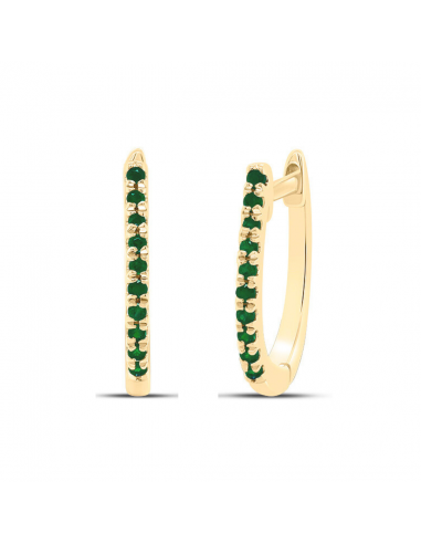 Emerald Huggie Hoops plus qu'un jeu 