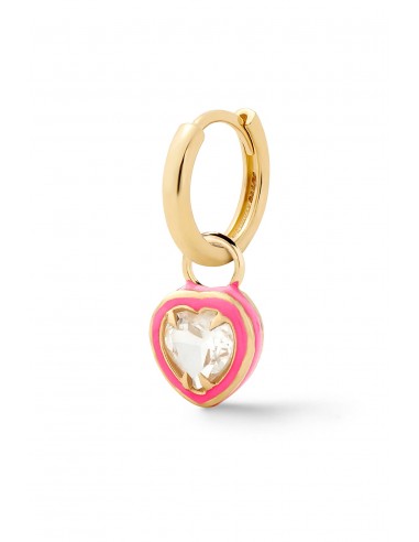 Heart Cocktail Huggie - White Topaz meilleur choix