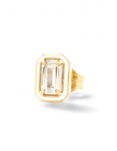 Mini Rectangular Cocktail Stud - White Topaz Le MVP de beaucoup