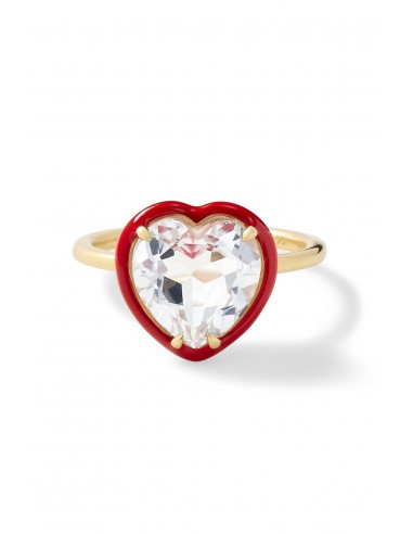 Heart Cocktail Ring - White Topaz vente chaude votre 