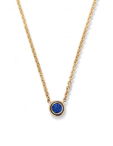 Madison Necklace with Round Bezel Stone de France