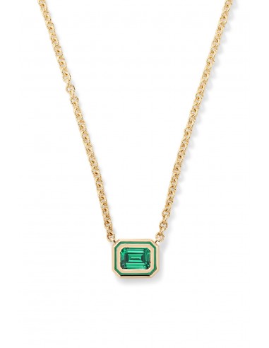 Madison Necklace with Rectangle Bezel Stone acheter