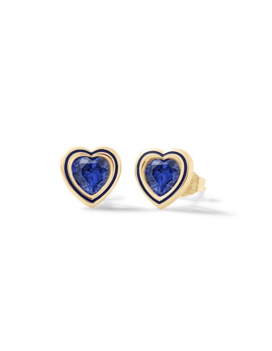 Madison Heart Bezel Stud Earrings du meilleur 