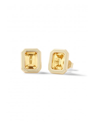 Madison Rectangle Bezel Stud Earrings Découvrez la collection