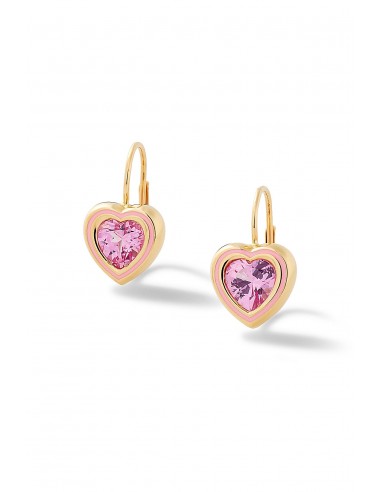 Madison Heart Bezel Drop Earrings la colonne vertébrale