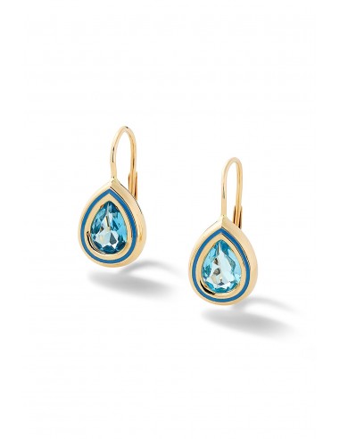 Madison Pear Bezel Drop Earrings de l' environnement