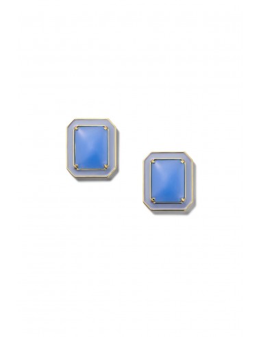 Rectangle Jelly Button Stud Earrings les ligaments