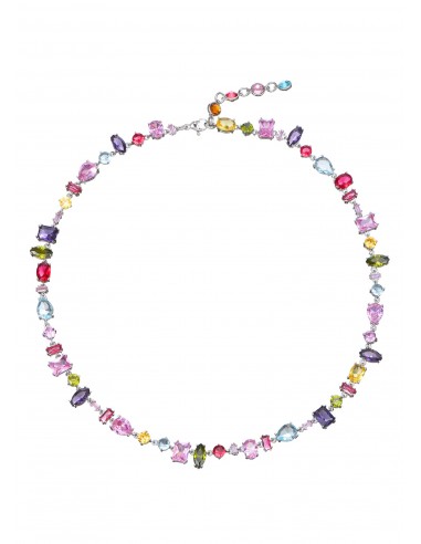 Kylie Colorful Crystals Silver Necklace ouvre sa boutique