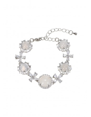 Bae White Jade Glittering Silver Bracelet Le MVP de beaucoup