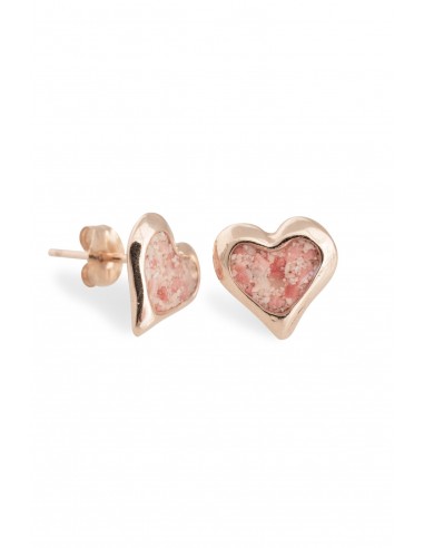 Splash ~ Heart (Small) Stud Earrings in Gold Dans la société mordern