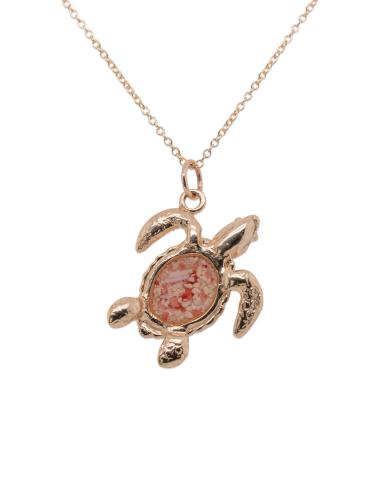 Friends ~ Turtle (Medium) Pendant in Gold en ligne des produits 