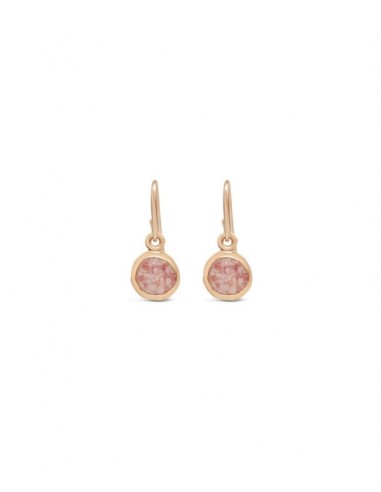 Splash ~ Circle (Medium) Dangle Earrings in Gold pas chere