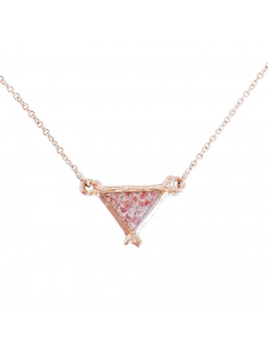 Splash ~ Triangle (Small) Inline Necklace in Gold le concept de la Pate a emporter 