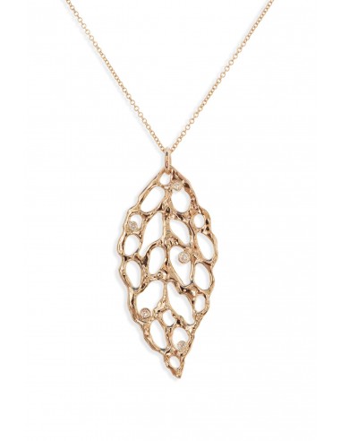 Lace ~ Large Diamond Pendant in Gold les muscles