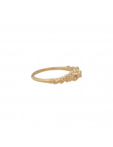 Caviar ~ Half Texture Ring in Gold de technologie