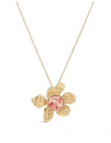 Fera ~ Medium Flower Pendant in Gold basket pas cher