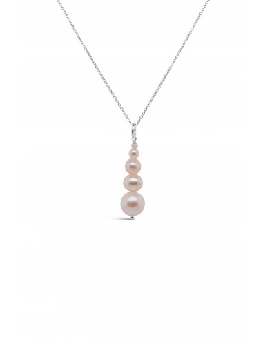 Pearl ~ White Stacked Pendant du meilleur 