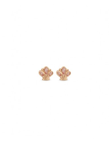 Shell ~ Scallop Stud Earrings in Gold paiement sécurisé