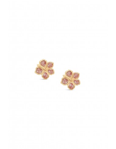 Hibiscus (Small) Studs in Gold pas cheres