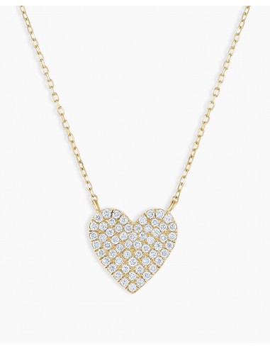 Diamond Pavé Heart Necklace Le MVP de beaucoup