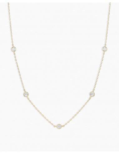 Classic Five Diamond Necklace français