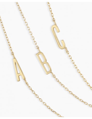 14k Gold Alphabet Necklace l'évolution des habitudes 